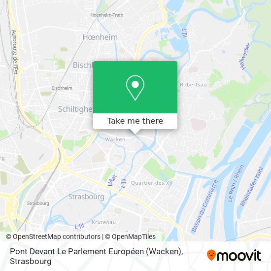 Pont Devant Le Parlement Européen (Wacken) map