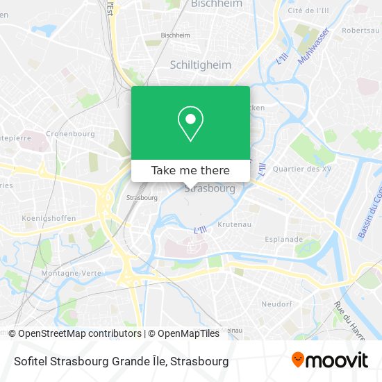 Sofitel Strasbourg Grande Île map