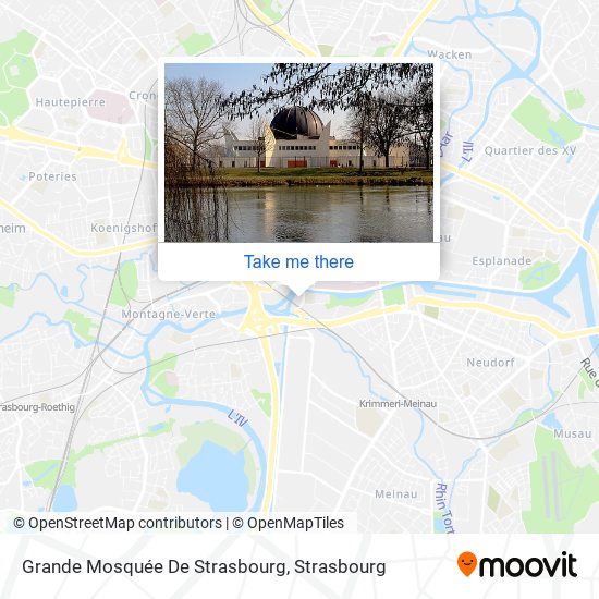 Mapa Grande Mosquée De Strasbourg