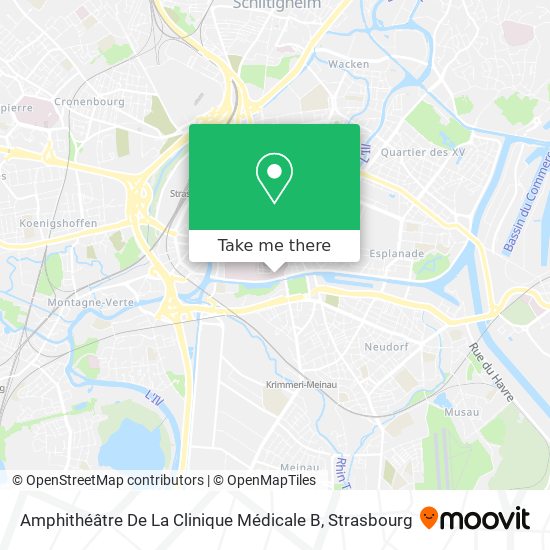 Amphithéâtre De La Clinique Médicale B map