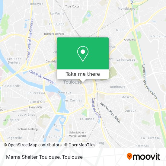 Mapa Mama Shelter Toulouse