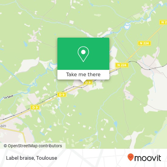 Mapa Label braise