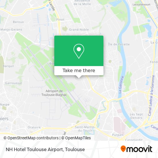 Mapa NH Hotel Toulouse Airport