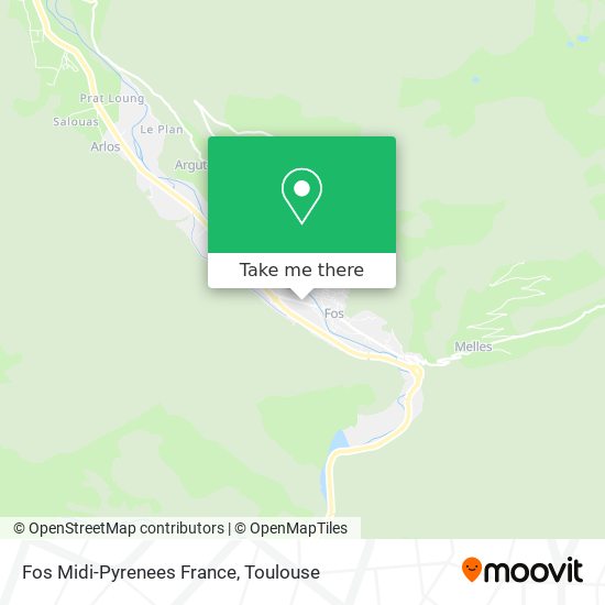 Fos Midi-Pyrenees France map