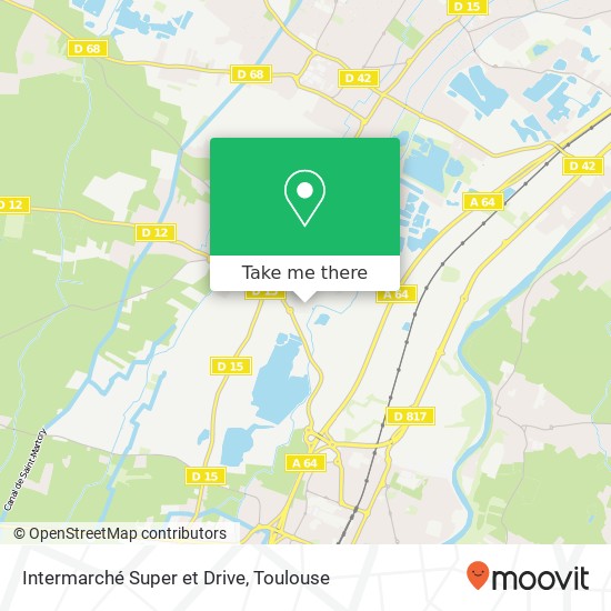 Intermarché Super et Drive map