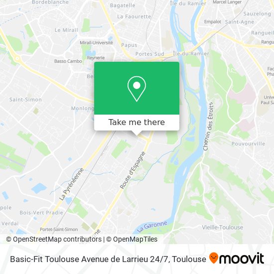 Basic-Fit Toulouse Avenue de Larrieu 24 / 7 map