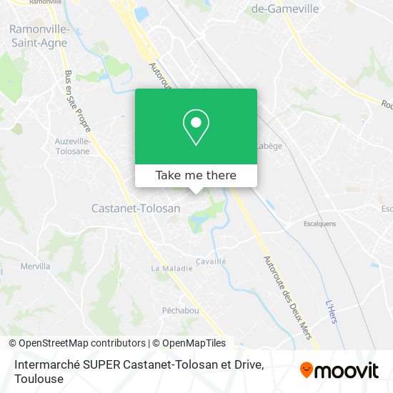 Intermarché SUPER Castanet-Tolosan et Drive map