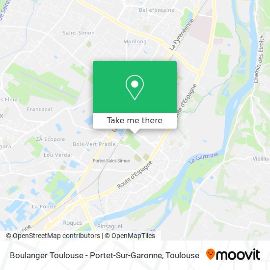 Boulanger Toulouse - Portet-Sur-Garonne map