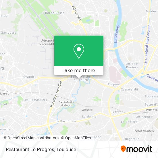 Restaurant Le Progres map