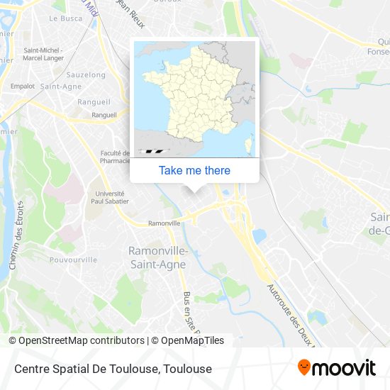 Centre Spatial De Toulouse map
