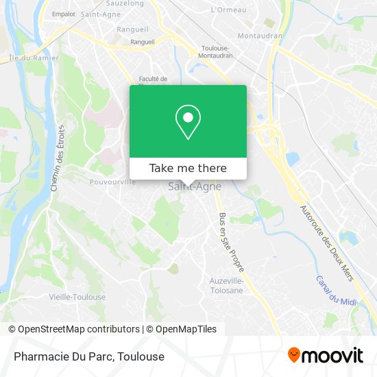 Mapa Pharmacie Du Parc