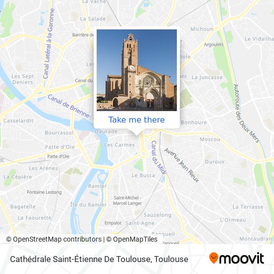 Mapa Cathédrale Saint-Étienne De Toulouse