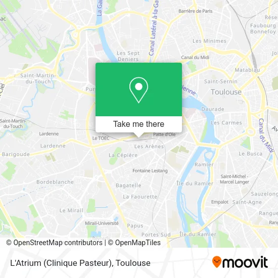 L'Atrium (Clinique Pasteur) map