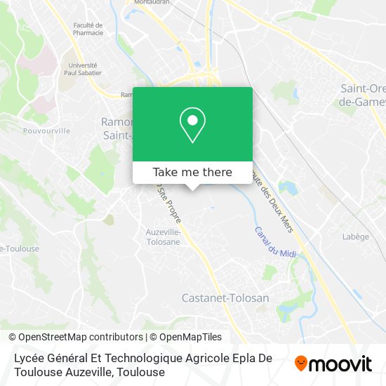 Lycée Général Et Technologique Agricole Epla De Toulouse Auzeville map