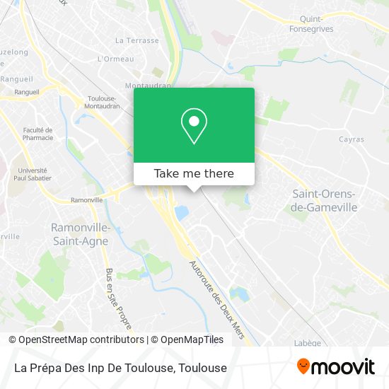 La Prépa Des Inp De Toulouse map