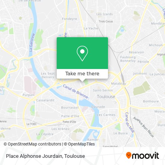 Place Alphonse Jourdain map