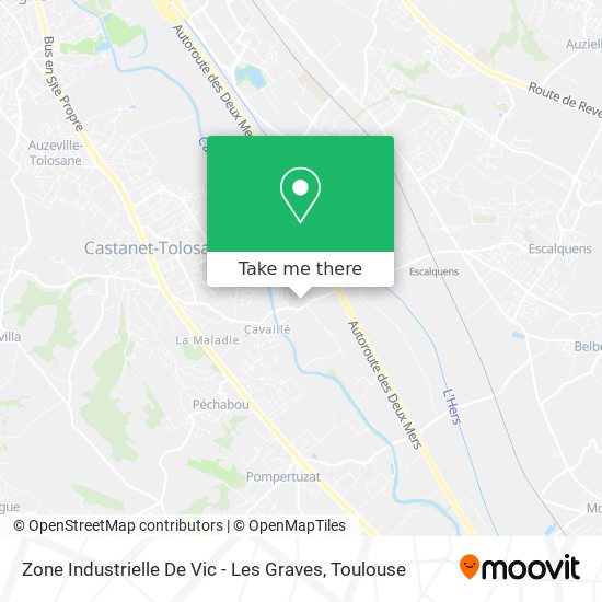 Zone Industrielle De Vic - Les Graves map
