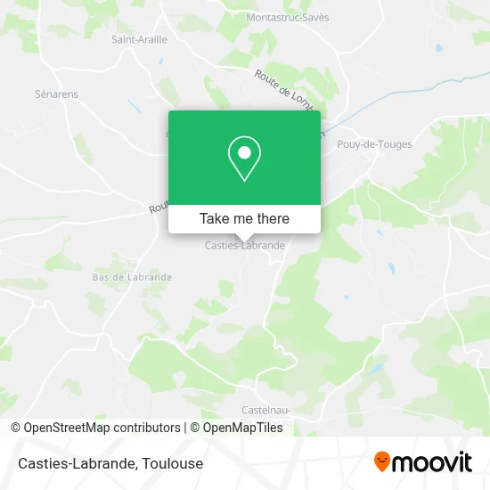 Casties-Labrande map
