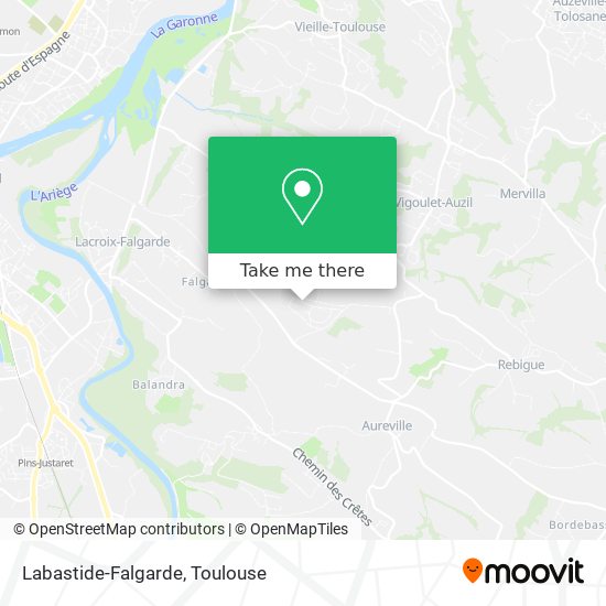 Mapa Labastide-Falgarde