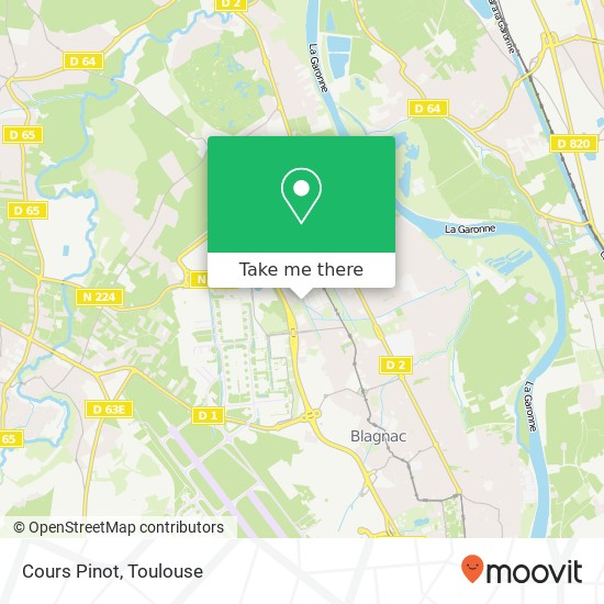 Mapa Cours Pinot