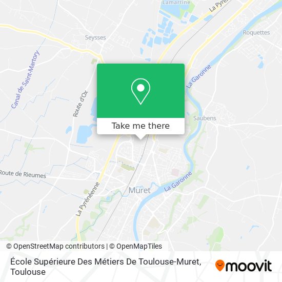 École Supérieure Des Métiers De Toulouse-Muret map