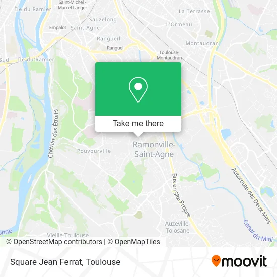 Square Jean Ferrat map