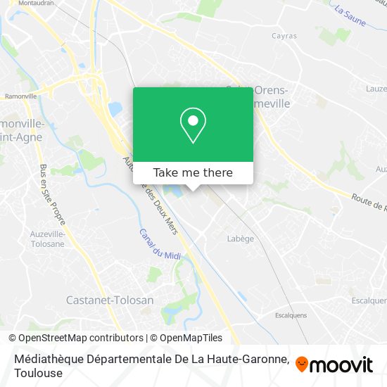 Médiathèque Départementale De La Haute-Garonne map
