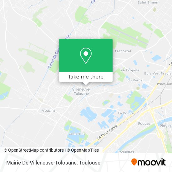 Mapa Mairie De Villeneuve-Tolosane