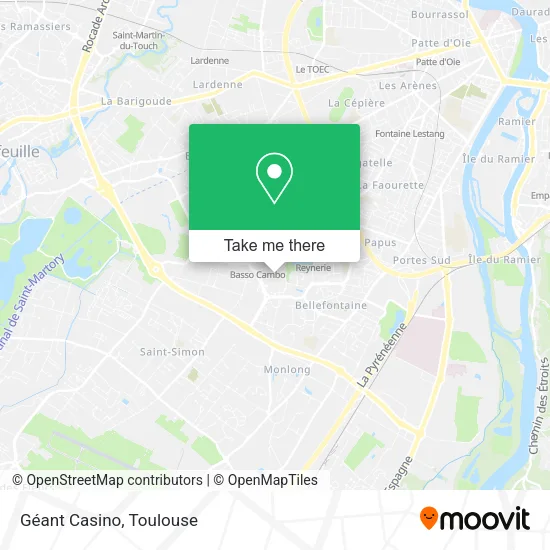 Géant Casino map