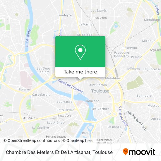 Chambre Des Métiers Et De L'Artisanat map