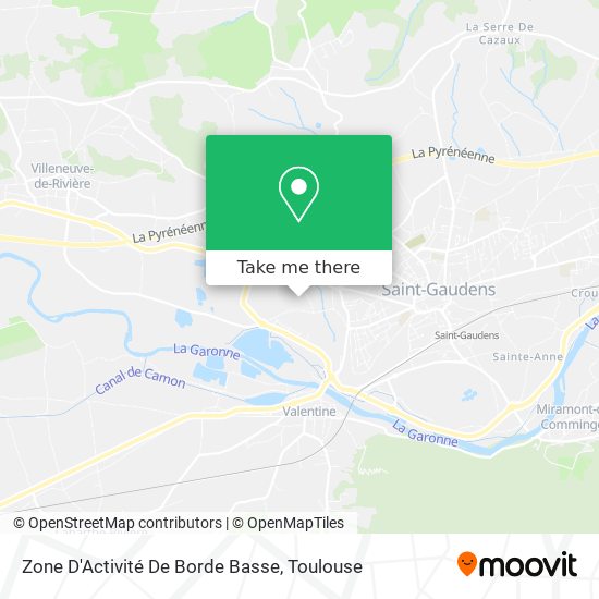 Zone D'Activité De Borde Basse map