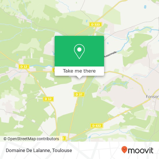 Mapa Domaine De Lalanne