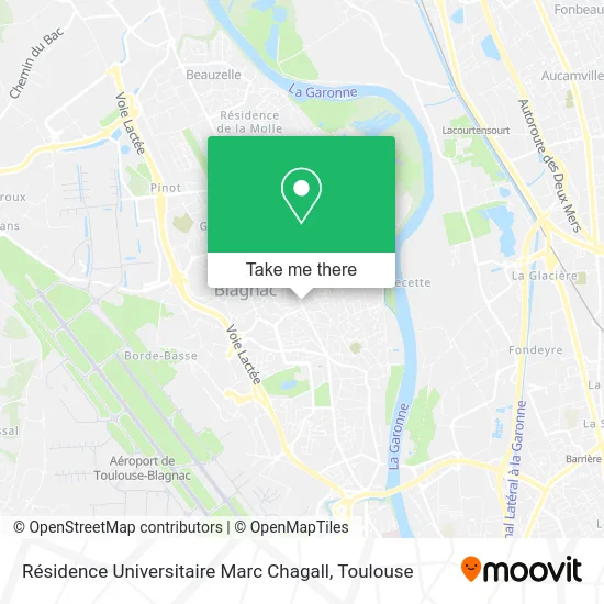 Résidence Universitaire Marc Chagall map