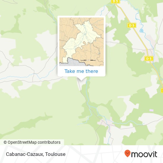 Cabanac-Cazaux map