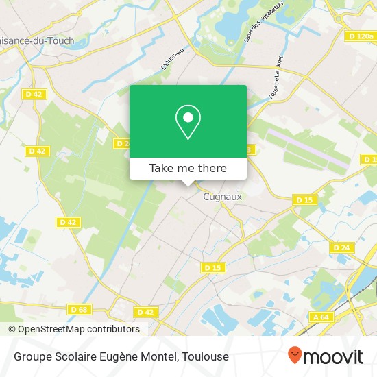Mapa Groupe Scolaire Eugène Montel