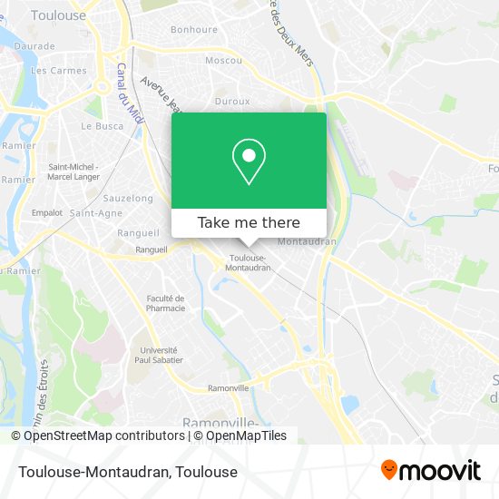 Mapa Toulouse-Montaudran