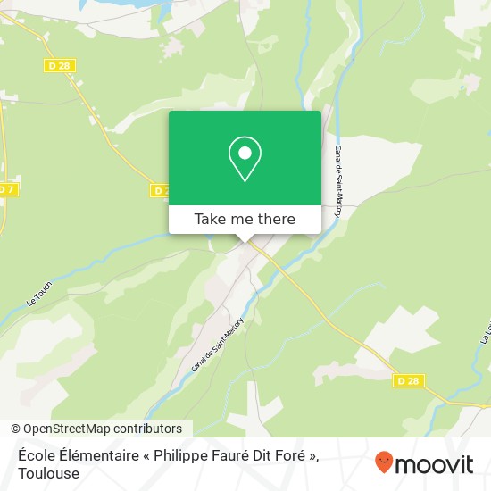 École Élémentaire « Philippe Fauré Dit Foré » map