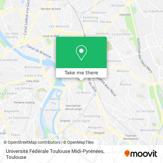Université Fédérale Toulouse Midi-Pyrénées map