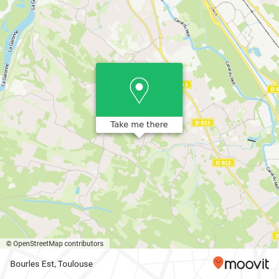 Bourles Est map