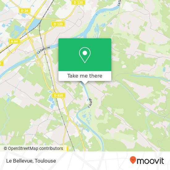 Le Bellevue map