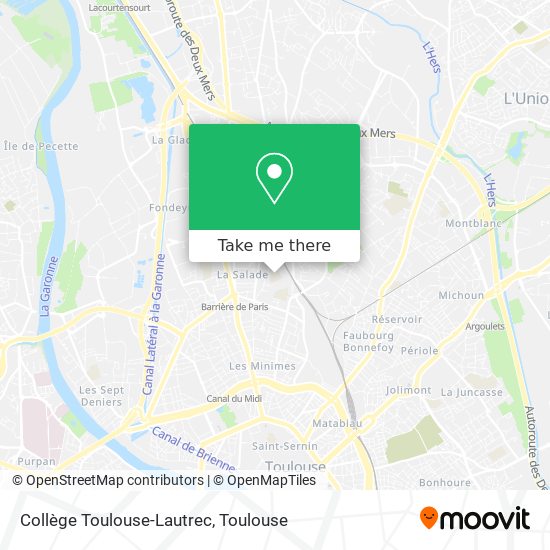 Mapa Collège Toulouse-Lautrec