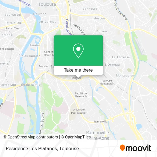 Résidence Les Platanes map