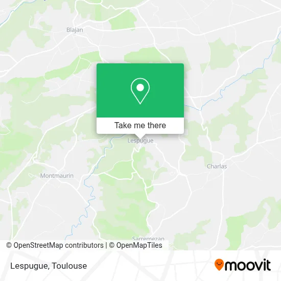Lespugue map