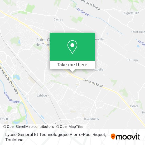 Mapa Lycée Général Et Technologique Pierre-Paul Riquet