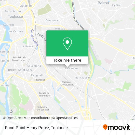 Rond-Point Henry Potez map