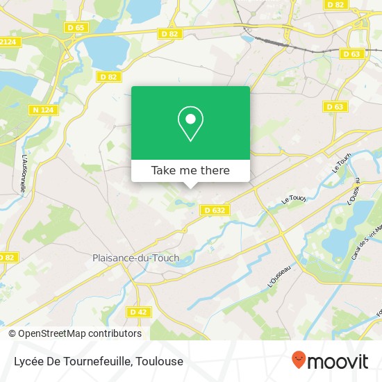Mapa Lycée De Tournefeuille