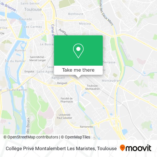 Mapa Collège Privé Montalembert Les Maristes