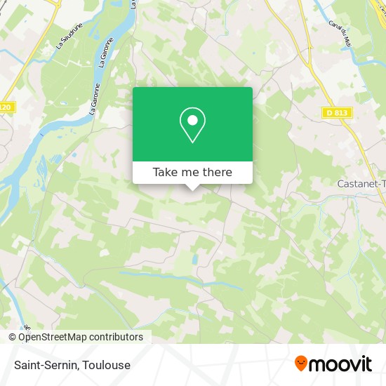 Mapa Saint-Sernin