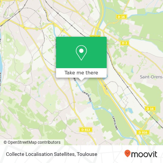 Collecte Localisation Satellites map