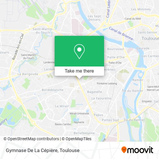 Gymnase De La Cépière map